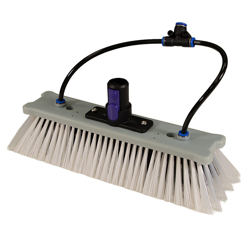10 inch (260mm) Streamline® Edge™ Elite Synthetic Monotec Bristle Brush, Dual Trim, with 90deg Socket
