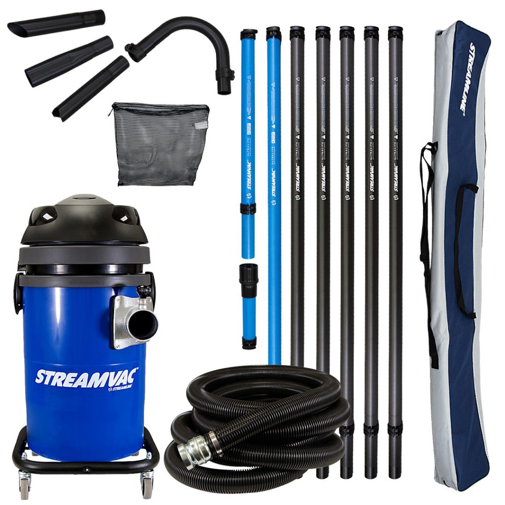 streamvac s3 gutter vacuum kit 34ft reach